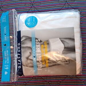Stafford 6pk full cut briefs XXL Dry+Cool cotton